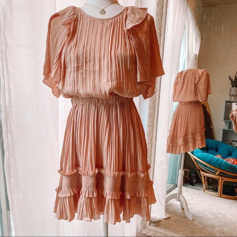 Pink Ruffled Dress